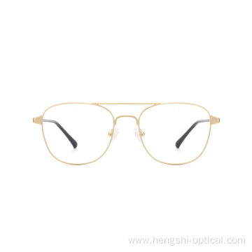 New Arrivals Double Bridge Metal Optical Eyeglasses Frame